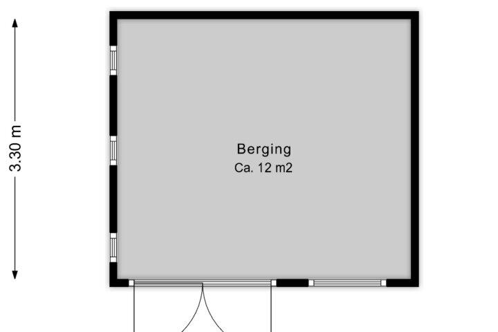 Plattegrond – Leemdijk 8, Smilde