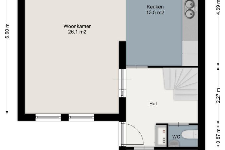 Plattegrond – Leemveld 152, Assen