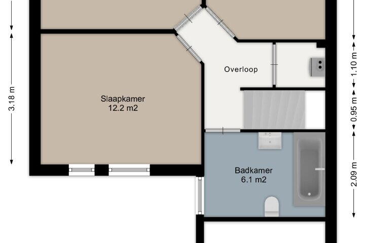 Plattegrond – Leemveld 152, Assen