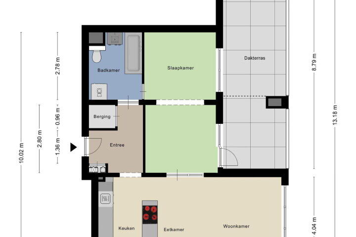 Plattegrond – Leerdamhof 272, Amsterdam