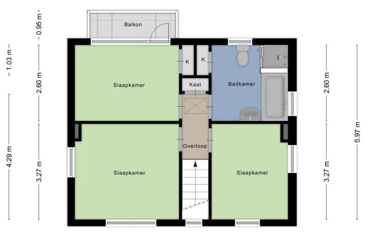 Plattegrond – Leeuwebekstraat 11, Wijchen