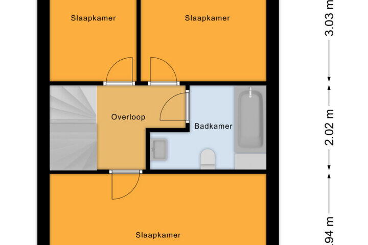 Plattegrond – Leeuwstraat 72, Almere