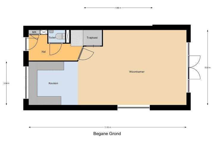 Plattegrond – Legipontlaan 7, Wognum