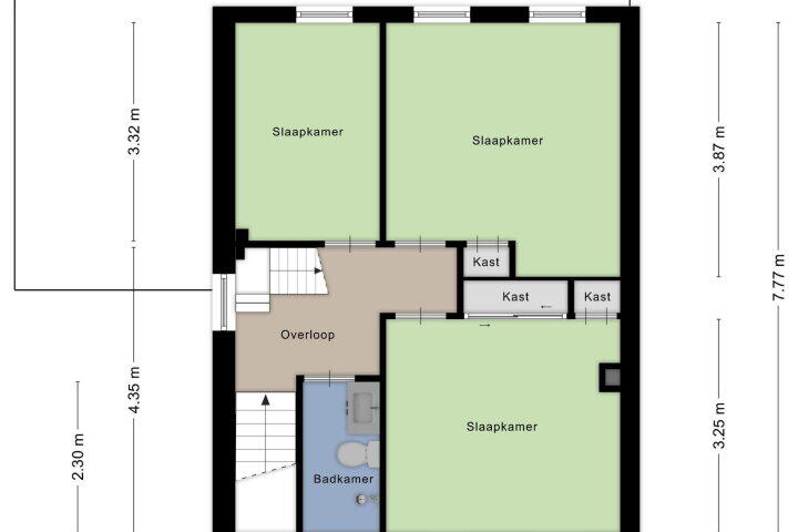 Plattegrond – Leiloof 8, Gieten
