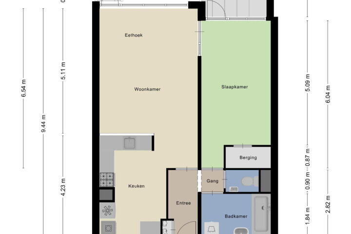 Plattegrond – Leksmondhof 238, Amsterdam