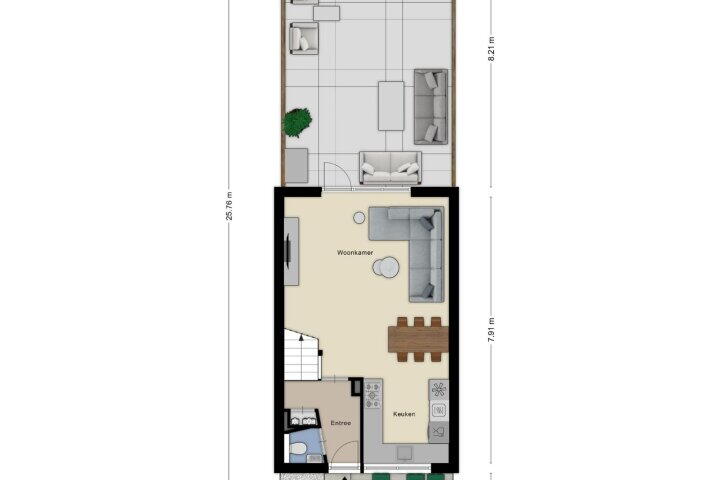 Plattegrond – Lelieberg 5, Roosendaal