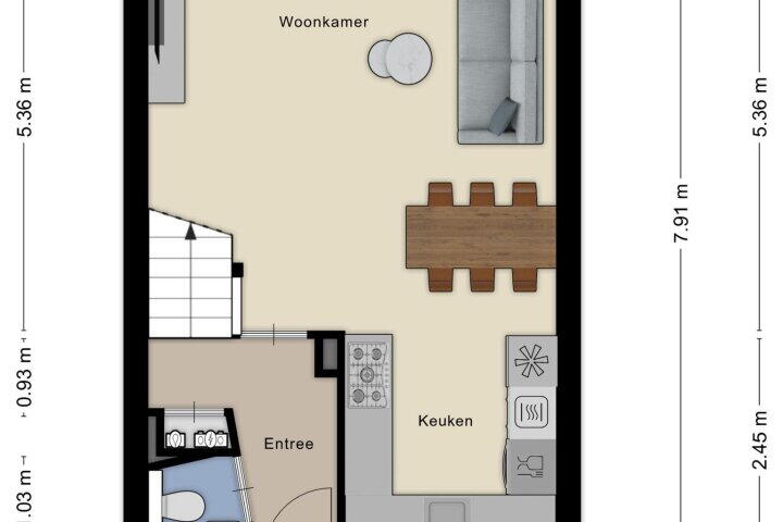 Plattegrond – Lelieberg 5, Roosendaal