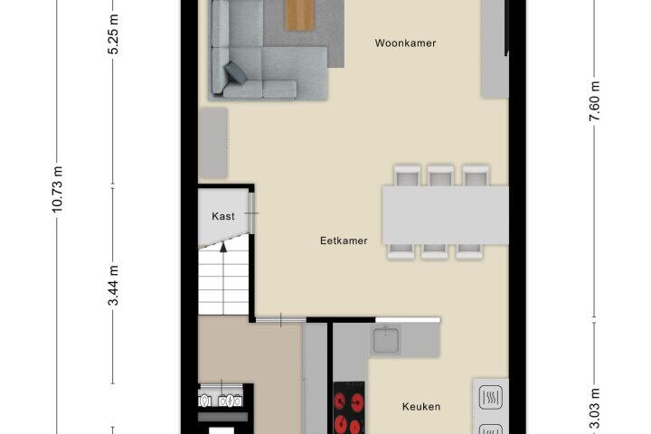 Plattegrond – Leliekeverstraat 30, Den Haag