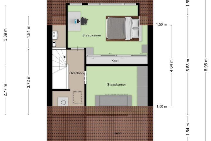 Plattegrond – Leliekeverstraat 30, Den Haag