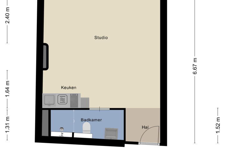 Plan – Leliestraat 24 C 03, Maastricht