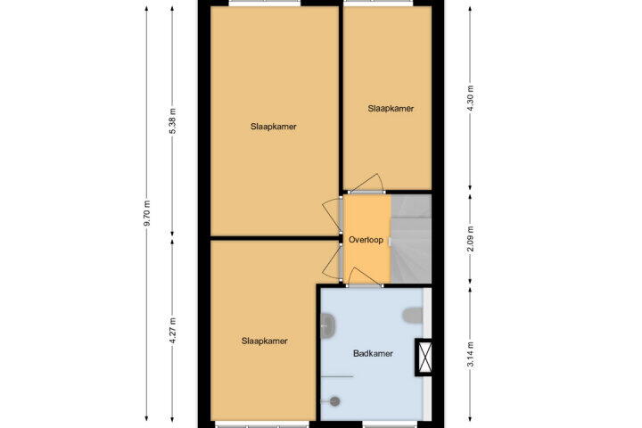 Plattegrond – Lelyschans 22, Zoetermeer