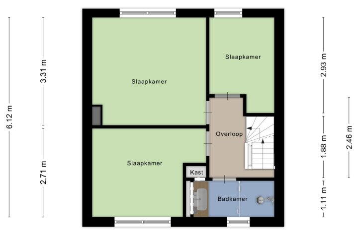 Plattegrond – Lentestraat 4, Amsterdam