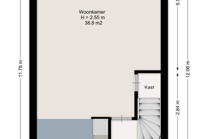 Plattegrond – Lepelaarstraat 2 F, Ilpendam
