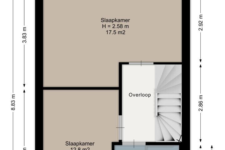 Plattegrond – Lepelaarstraat 2 F, Ilpendam