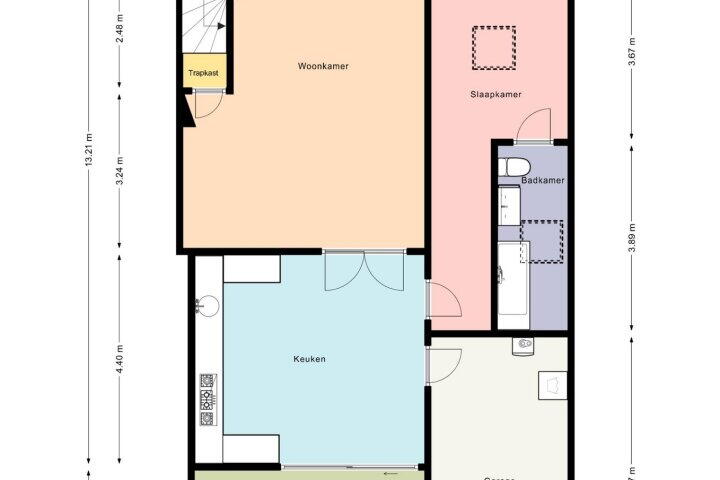 Plattegrond – Lepelaarstraat 66, Heerenveen