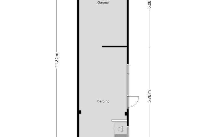 Plattegrond – Lessestraat 1, Heemskerk