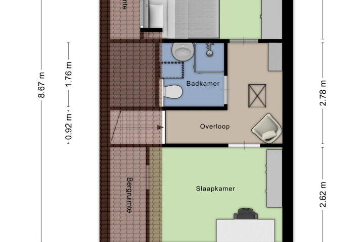 Plattegrond – Leurschans 37, Steenbergen