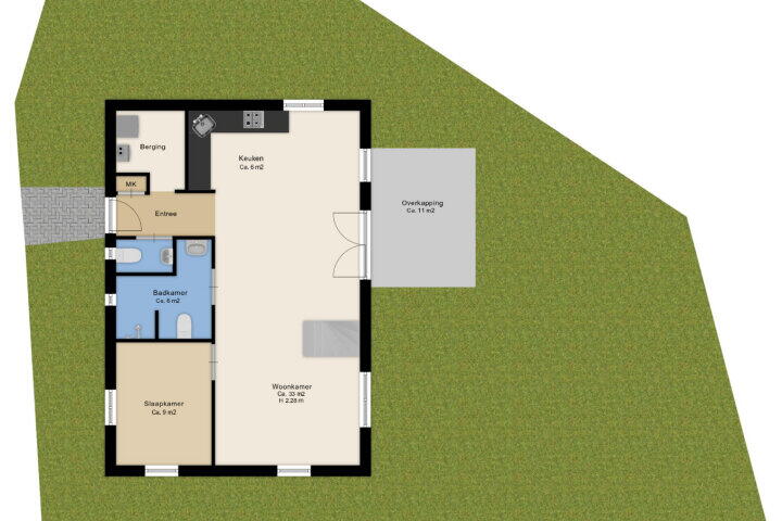 Plattegrond – Lhee 88 A 9, Dwingeloo