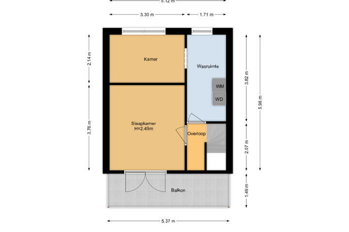 Plattegrond – Lichtgroen 31, Zoetermeer