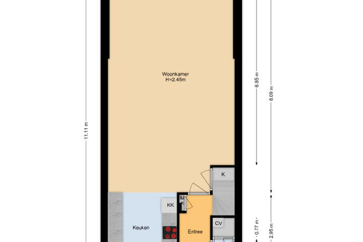 Plattegrond – Lichtgroen 7, Zoetermeer