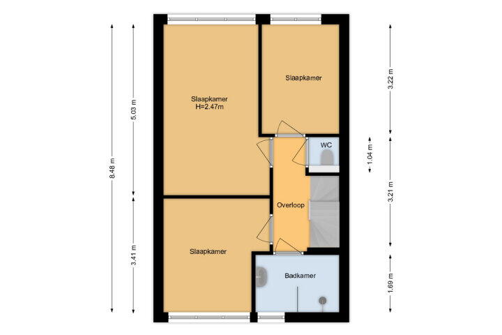Plattegrond – Lichtgroen 7, Zoetermeer