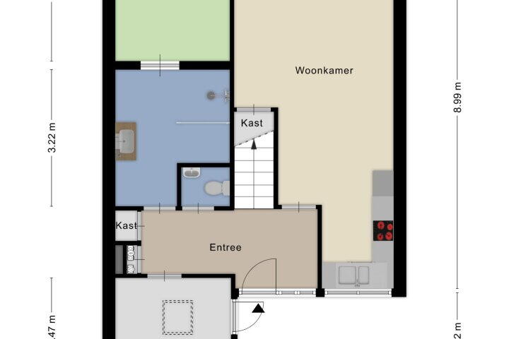 Plattegrond – Liesterkrallen 30, Gieten