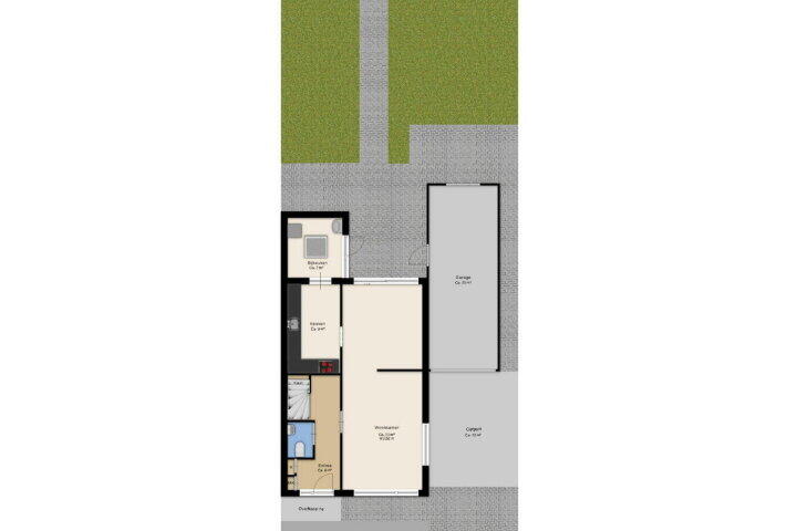 Plattegrond – Lieving 17 B, Beilen