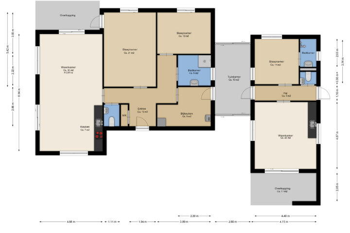 Plattegrond – Lievingerveld 900, Beilen