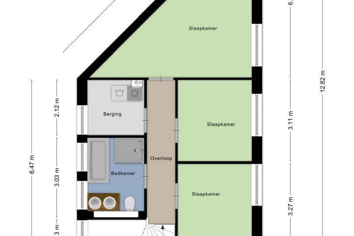 Plattegrond – Lijsterhof 29, Zeewolde