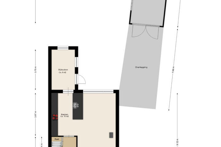 Plattegrond – Lijsterlaan 6, Beilen