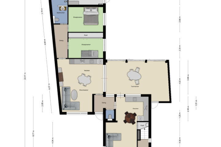 Plattegrond – Lijsterstraat 10, St. Willebrord