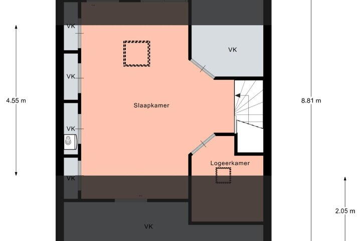 Plattegrond – Lijsterstraat 14, Norg