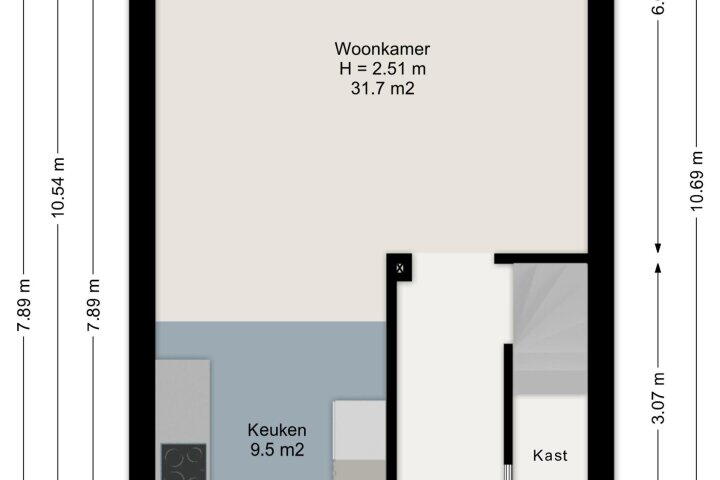 Plattegrond – Lijsterstraat 232, Enschede