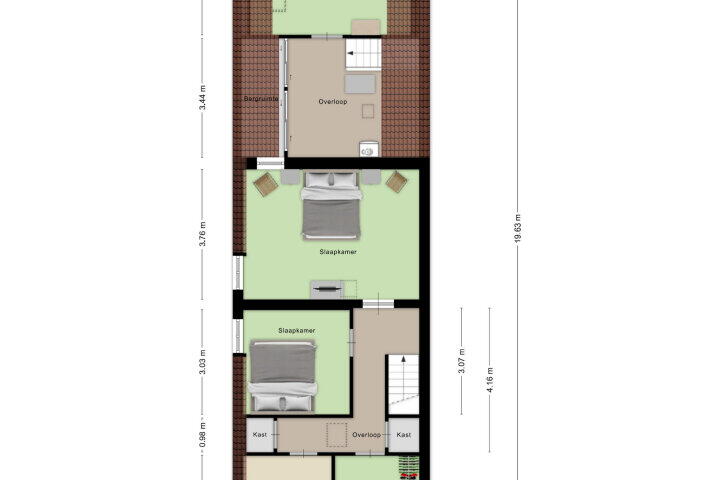 Plattegrond – Lijsterstraat 6, Zundert