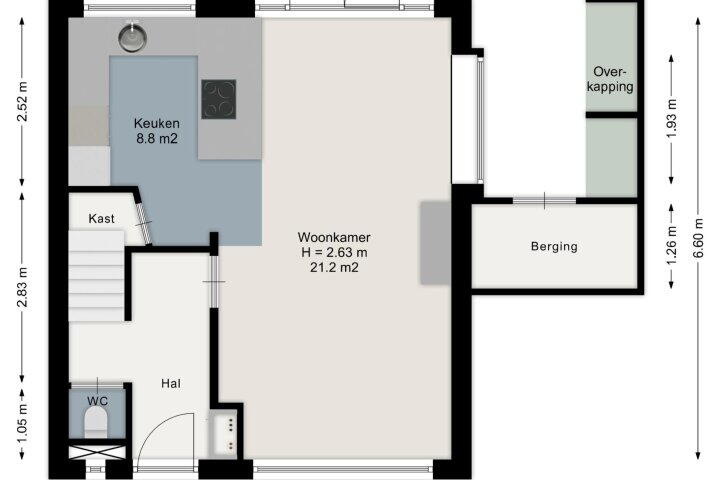 Plattegrond – Lijsterstraat 67, Enschede