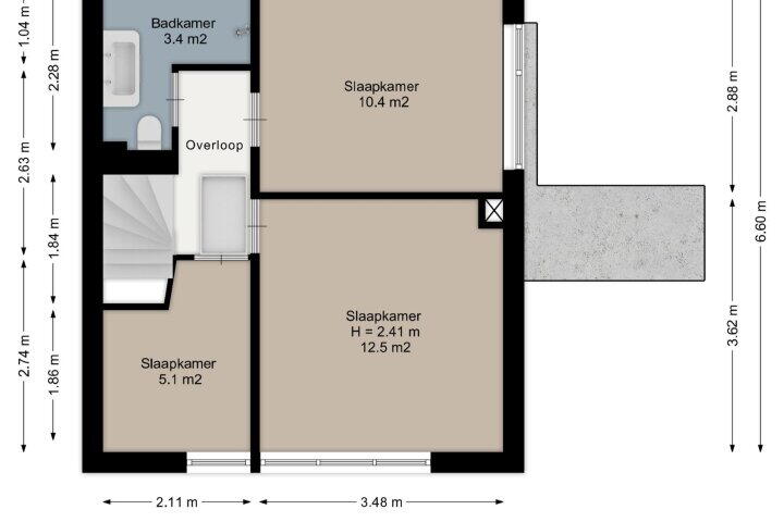 Plattegrond – Lijsterstraat 67, Enschede