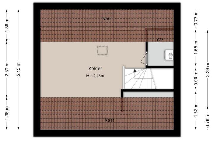Plattegrond – Linde 2, Coevorden