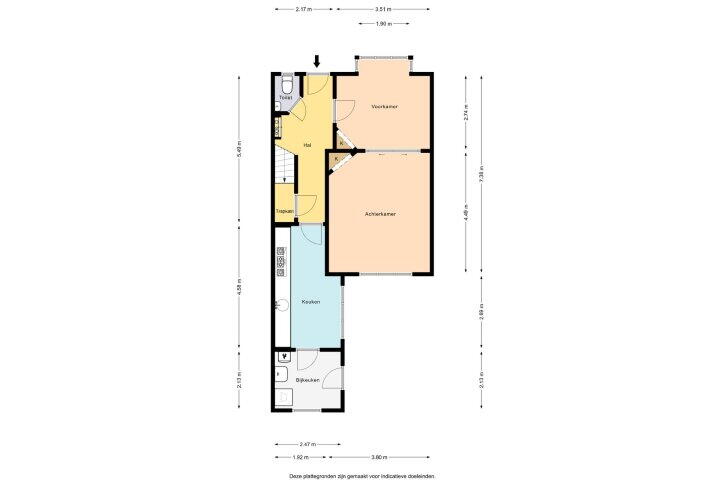 Plattegrond – Lindenlaan 18, Heerenveen