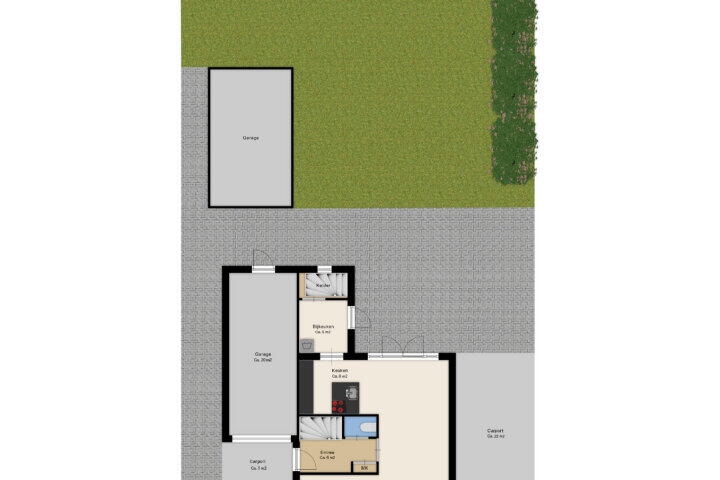 Plattegrond – Linderweg 10, Linde