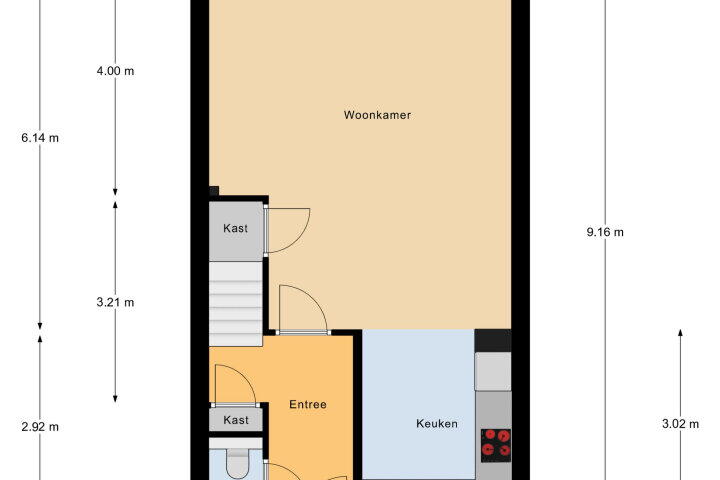 Plattegrond – Lingestraat 31, Middelburg