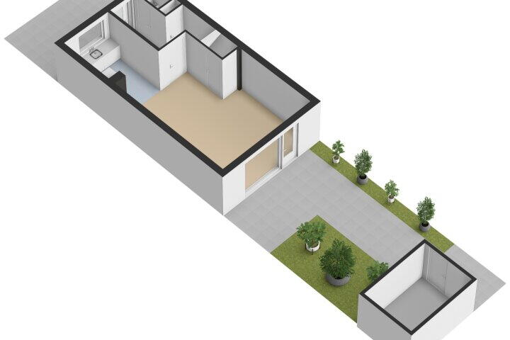 Plattegrond – Lingestraat 31, Middelburg