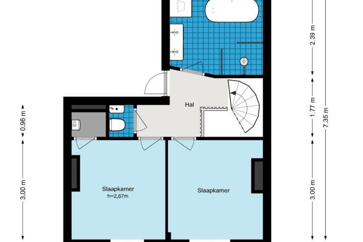 Plattegrond – Linnaeusstraat 67 3, Amsterdam