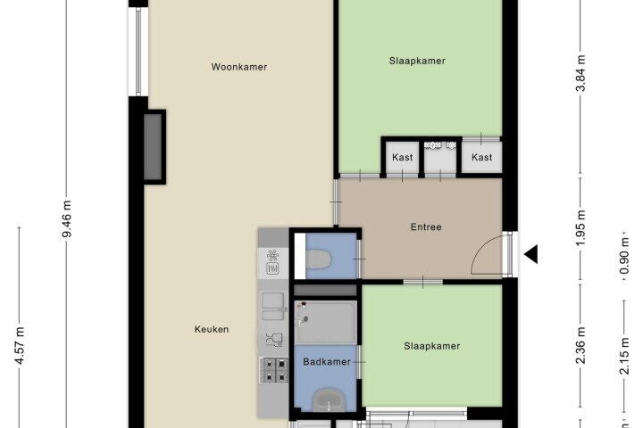 Plattegrond – Linnaeusweg 74, Boskoop