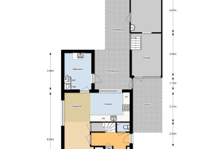 Plattegrond – Linthorstlaan 30, Vriezenveen