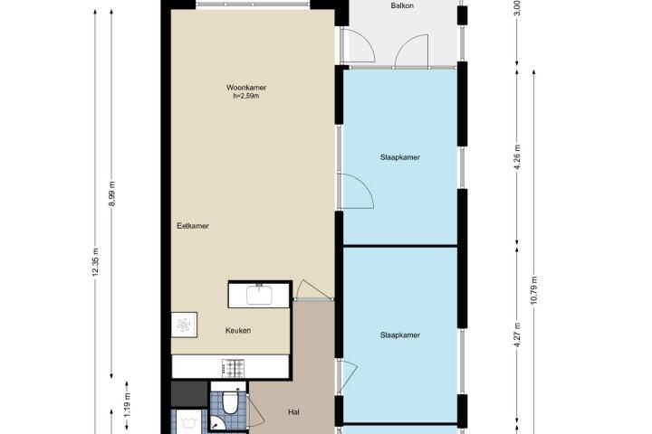 Plattegrond – Logger 172, Amstelveen