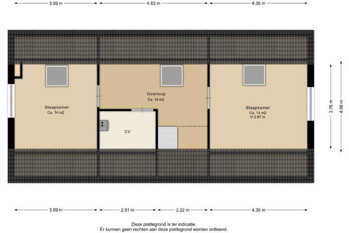 Plattegrond – Lonerstraat 4, Assen