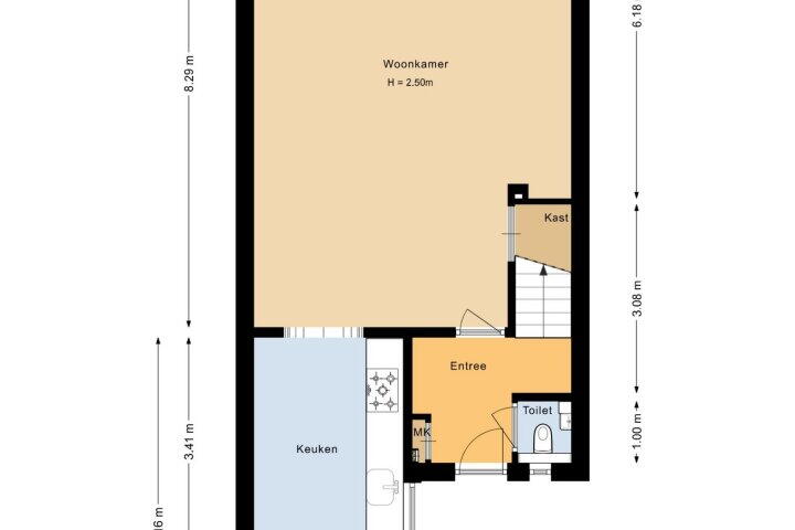 Plattegrond – Loodwitmolen 57, Heerhugowaard