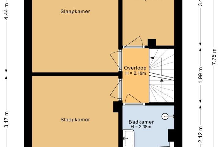 Plattegrond – Loodwitmolen 57, Heerhugowaard