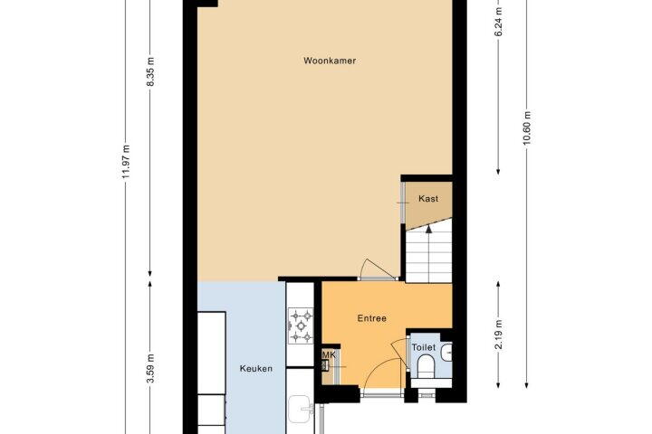 Plattegrond – Loodwitmolen 65, Heerhugowaard