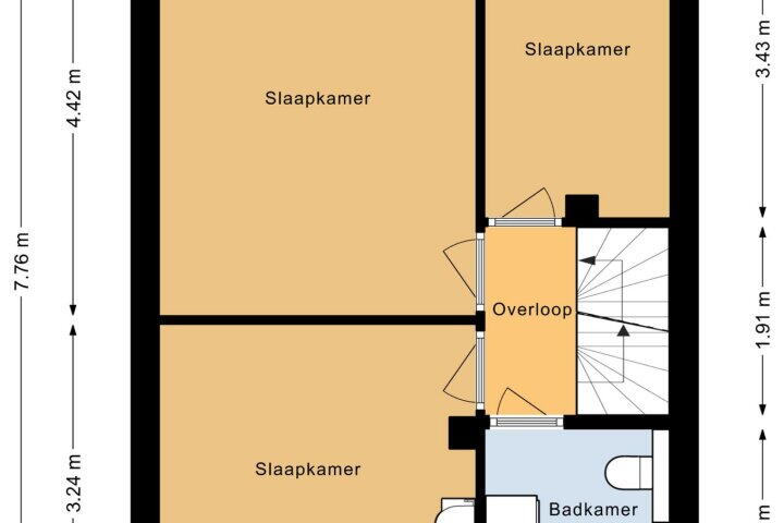 Plattegrond – Loodwitmolen 65, Heerhugowaard